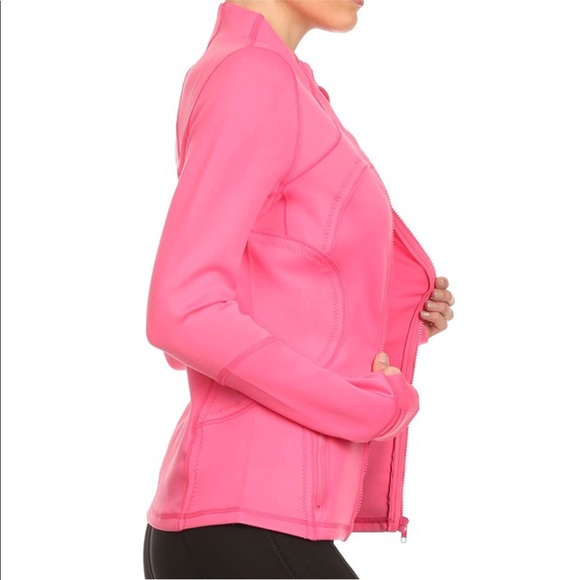 Electric Yoga Jackets & Coats Electric Yoga Hot Pink Neoprenelike